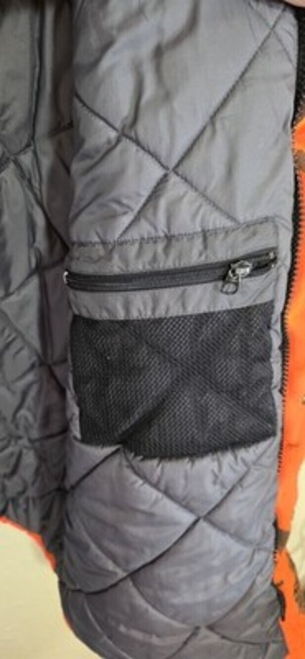 Field & Stream Hooded Blaze Orange Camo Hunting Coat Jacket Mens Size XL, Deer - Picture 6 of 13